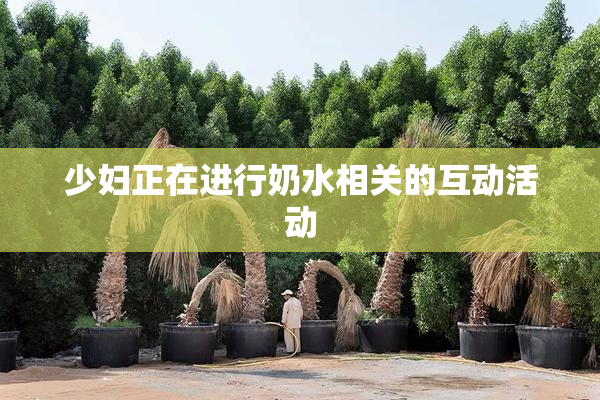 少妇正在进行奶水相关的互动活动