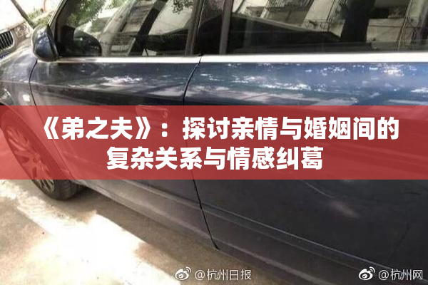 《弟之夫》：探讨亲情与婚姻间的复杂关系与情感纠葛