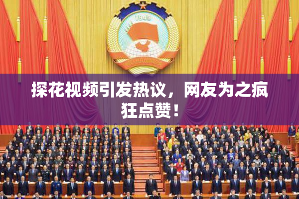 探花视频引发热议，网友为之疯狂点赞！