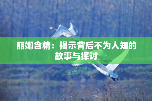 丽娜含精：揭示背后不为人知的故事与探讨