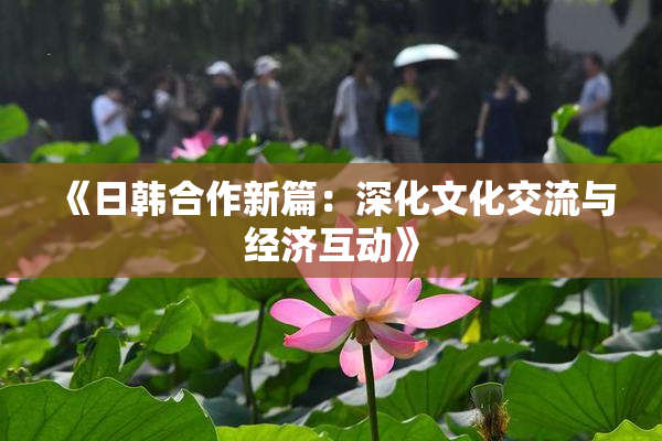 《日韩合作新篇：深化文化交流与经济互动》