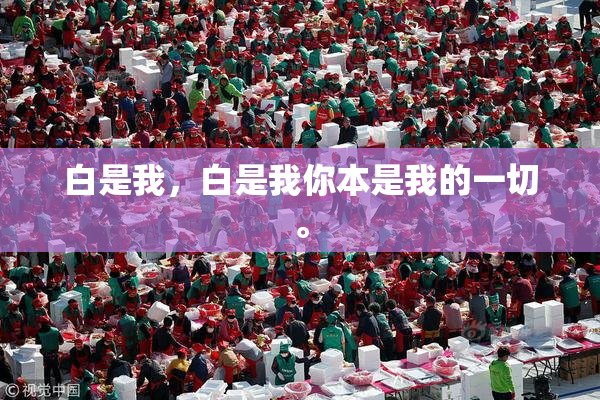 白是我，白是我你本是我的一切。