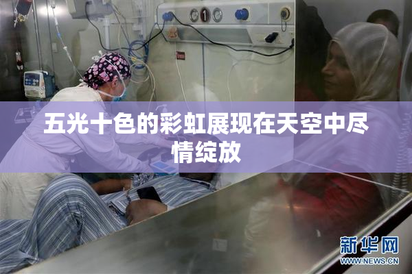 五光十色的彩虹展现在天空中尽情绽放