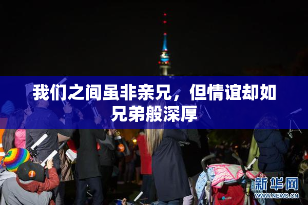 我们之间虽非亲兄，但情谊却如兄弟般深厚