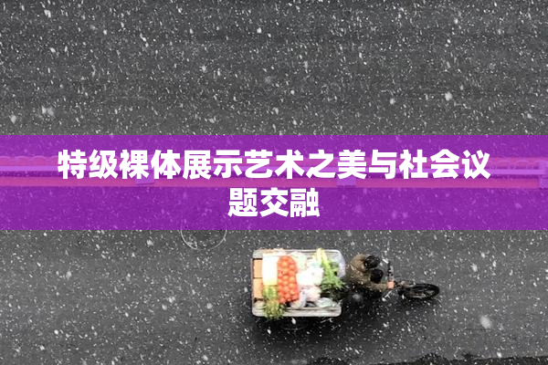 特级裸体展示艺术之美与社会议题交融