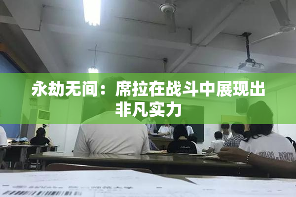 永劫无间：席拉在战斗中展现出非凡实力
