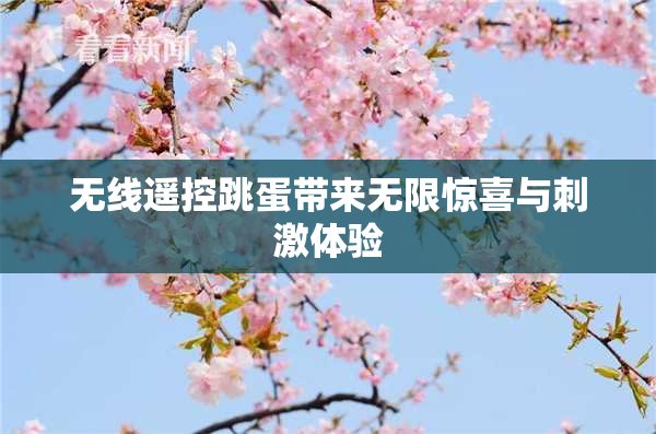无线遥控跳蛋带来无限惊喜与刺激体验