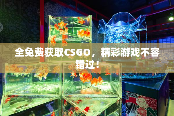 全免费获取CSGO，精彩游戏不容错过！