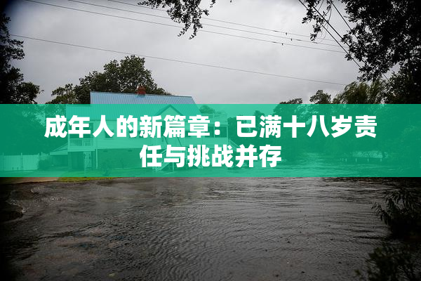 成年人的新篇章：已满十八岁责任与挑战并存