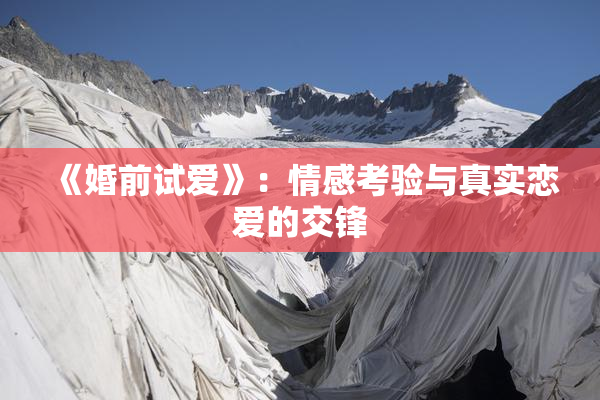 《婚前试爱》：情感考验与真实恋爱的交锋