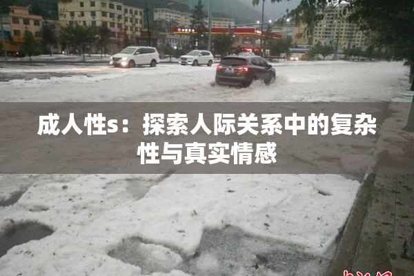 成人性s：探索人际关系中的复杂性与真实情感