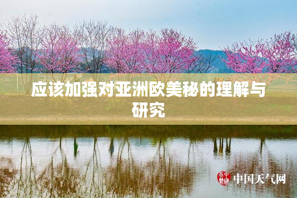 应该加强对亚洲欧美秘的理解与研究