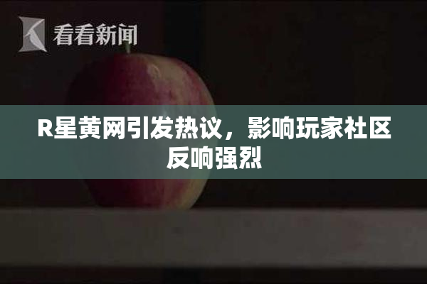 R星黄网引发热议，影响玩家社区反响强烈