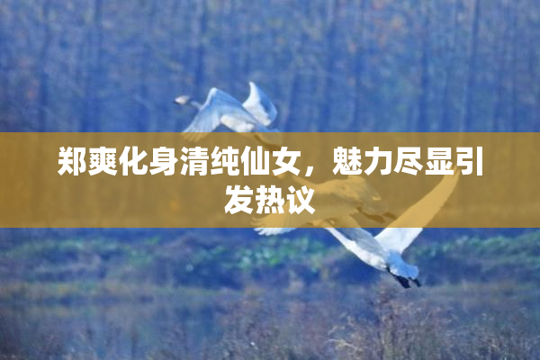 郑爽化身清纯仙女，魅力尽显引发热议