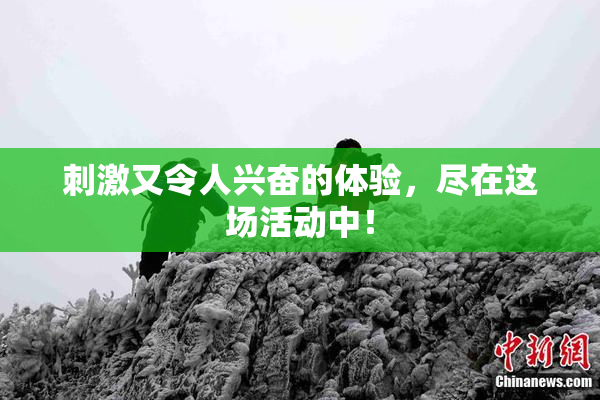 刺激又令人兴奋的体验，尽在这场活动中！