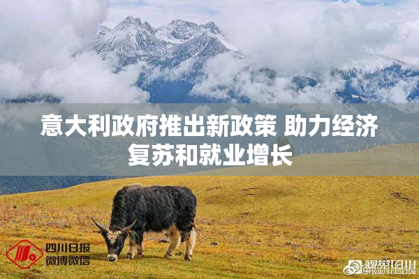 意大利政府推出新政策 助力经济复苏和就业增长