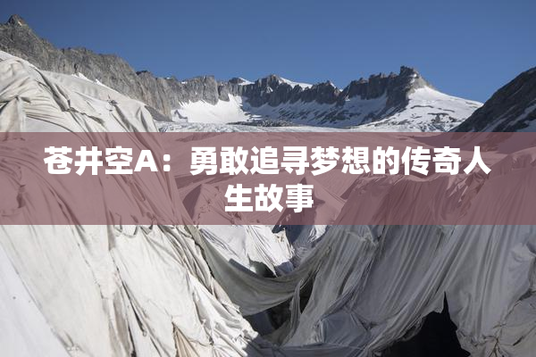 苍井空A：勇敢追寻梦想的传奇人生故事