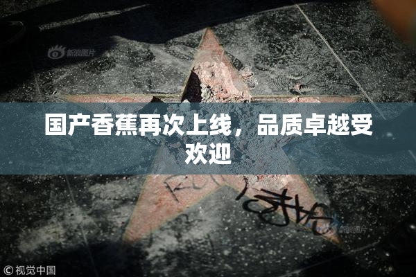 国产香蕉再次上线，品质卓越受欢迎
