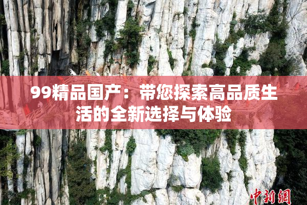 99精品国产：带您探索高品质生活的全新选择与体验