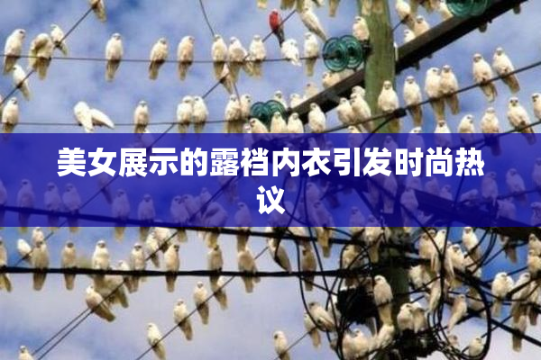 美女展示的露裆内衣引发时尚热议
