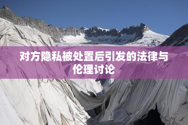 对方隐私被处置后引发的法律与伦理讨论