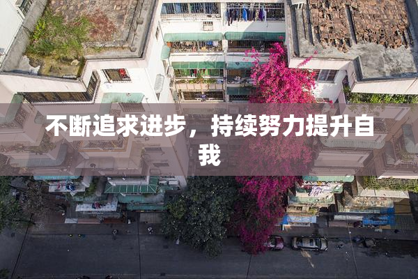 不断追求进步，持续努力提升自我