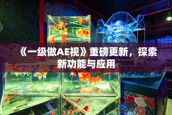 《一级做AE视》重磅更新，探索新功能与应用