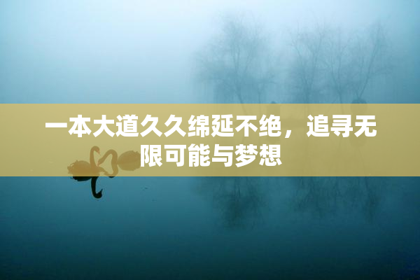 一本大道久久绵延不绝，追寻无限可能与梦想