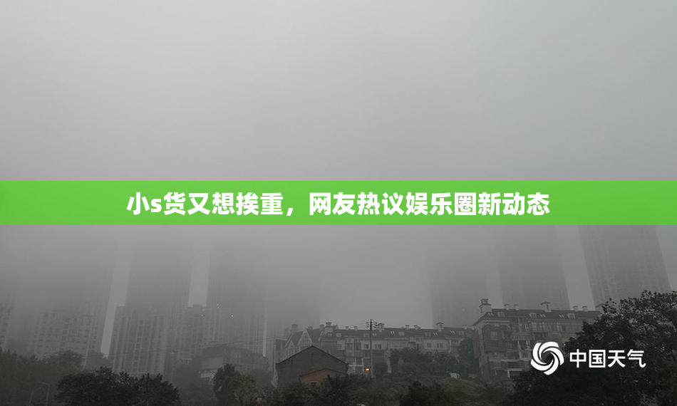 小s货又想挨重，网友热议娱乐圈新动态