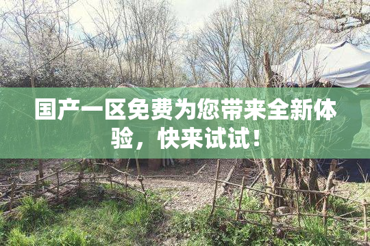 国产一区免费为您带来全新体验，快来试试！