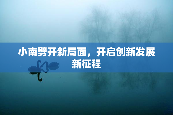 小南劈开新局面，开启创新发展新征程