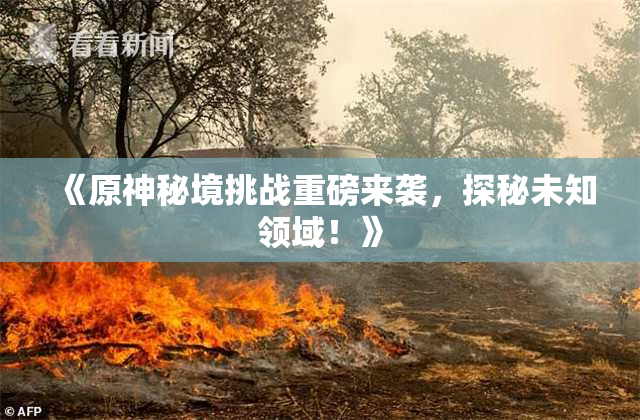 《原神秘境挑战重磅来袭，探秘未知领域！》