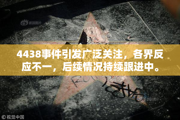 4438事件引发广泛关注，各界反应不一，后续情况持续跟进中。