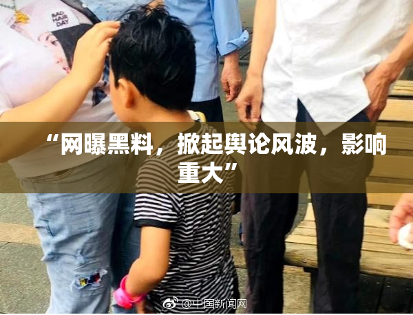 “网曝黑料，掀起舆论风波，影响重大”