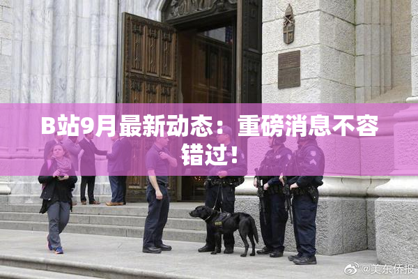 B站9月最新动态：重磅消息不容错过！