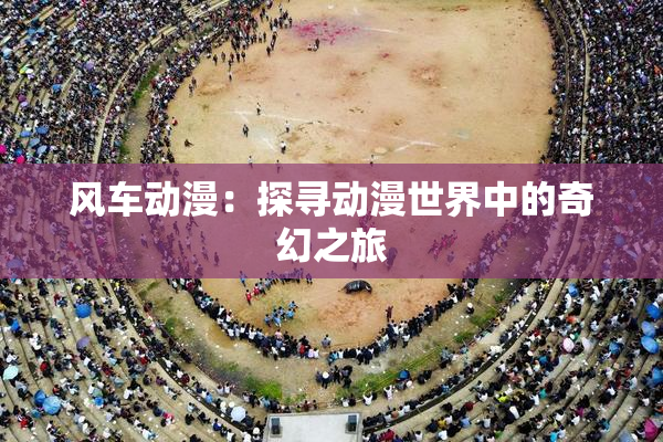 风车动漫：探寻动漫世界中的奇幻之旅