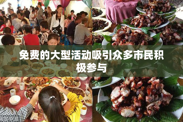 免费的大型活动吸引众多市民积极参与
