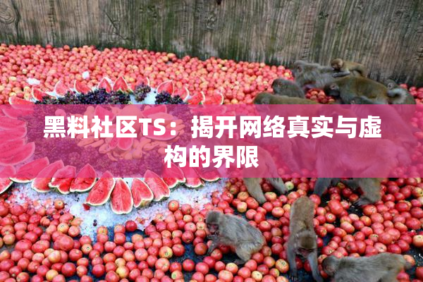 黑料社区TS：揭开网络真实与虚构的界限