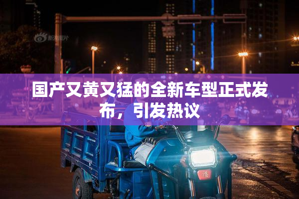 国产又黄又猛的全新车型正式发布，引发热议