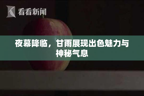 夜幕降临，甘雨展现出色魅力与神秘气息
