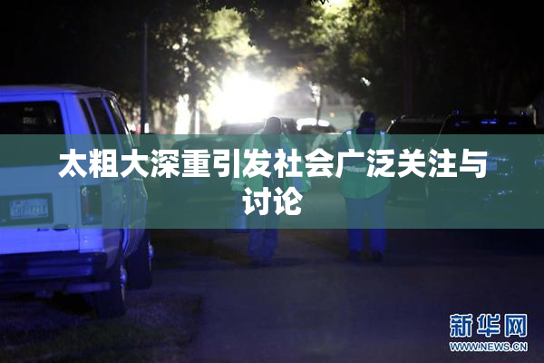 太粗大深重引发社会广泛关注与讨论