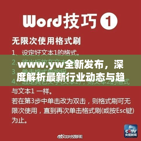 www.yw全新发布，深度解析最新行业动态与趋势