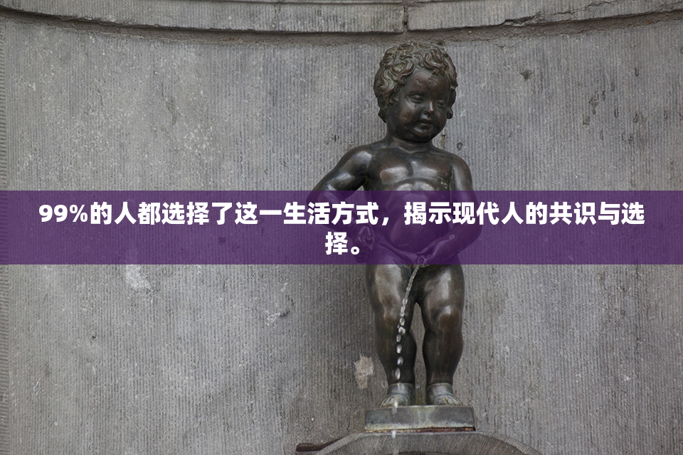 99%的人都选择了这一生活方式，揭示现代人的共识与选择。
