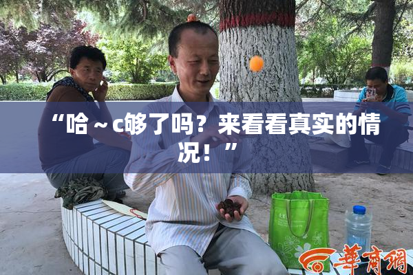 “哈～c够了吗？来看看真实的情况！”
