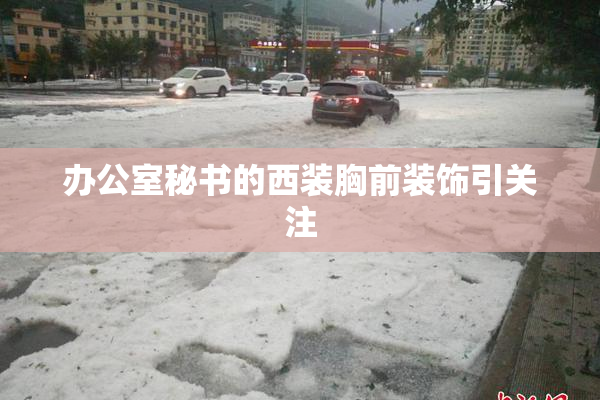 办公室秘书的西装胸前装饰引关注
