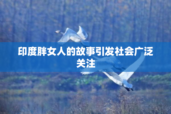 印度胖女人的故事引发社会广泛关注