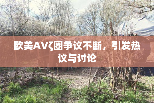 欧美AVζ圈争议不断，引发热议与讨论
