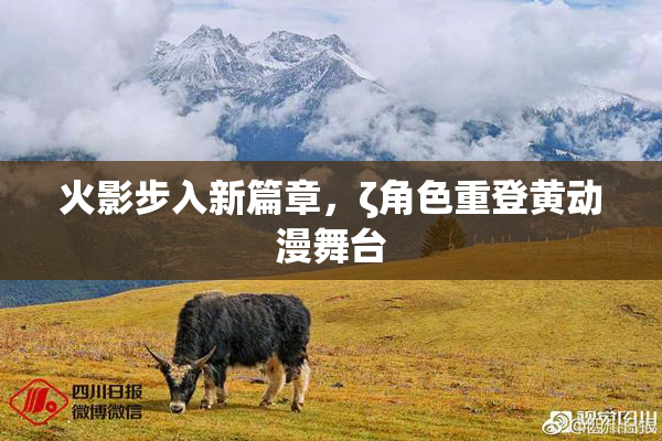火影步入新篇章，ζ角色重登黄动漫舞台
