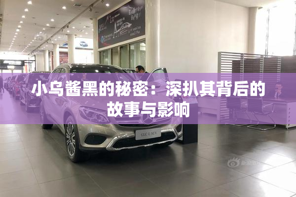 小乌酱黑的秘密：深扒其背后的故事与影响
