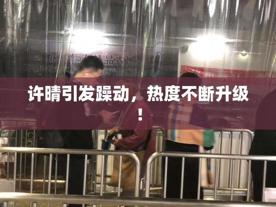 许晴引发躁动，热度不断升级！